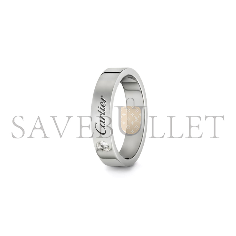 CARTIER C DE CARTIER WEDDING RING, WIDTH 4 MM, 1 DIAMOND B4098200